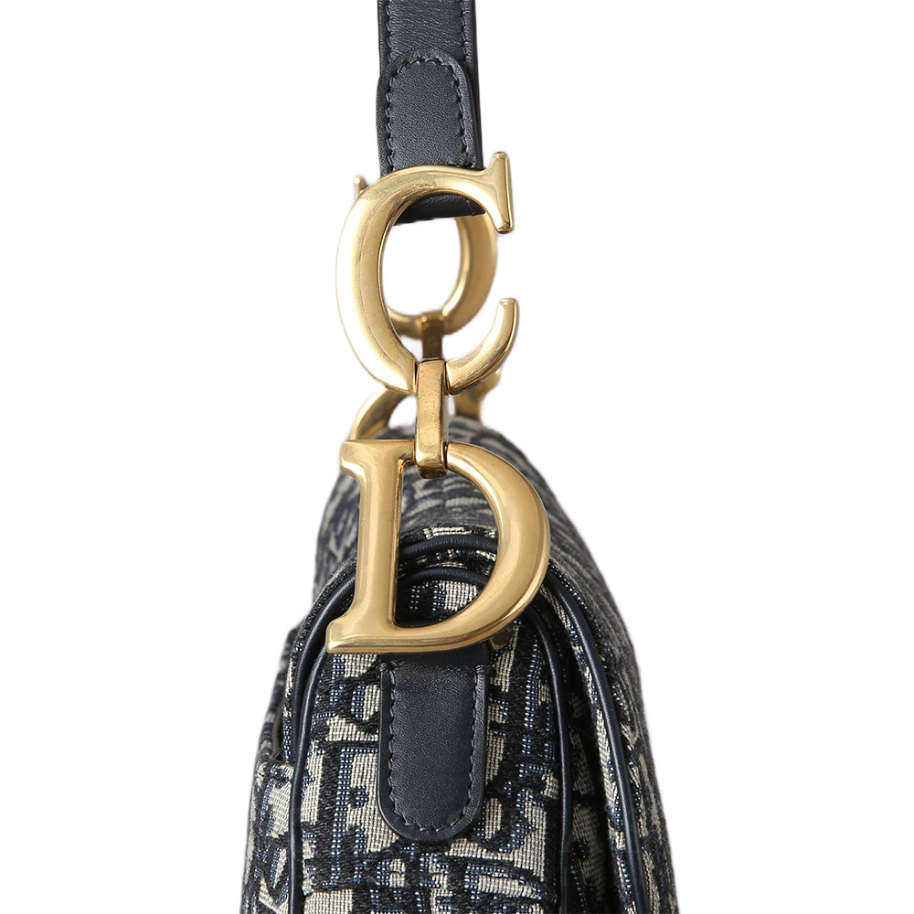 CHRISTIAN DIOR(USED)크리스찬디올 오블리크 새들백 미듐 & 스트랩
